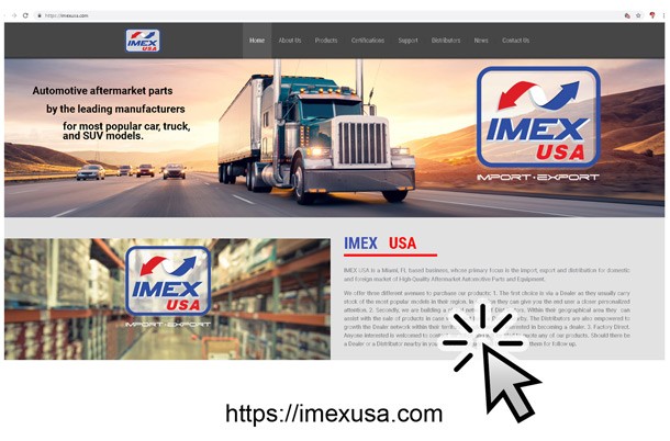 example website, developed by quint advertising
